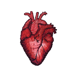 [Tattly] Stitched Heart Pairs
