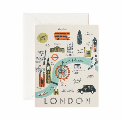 [Rifle Paper Co.] London Map Card 도시 카드
