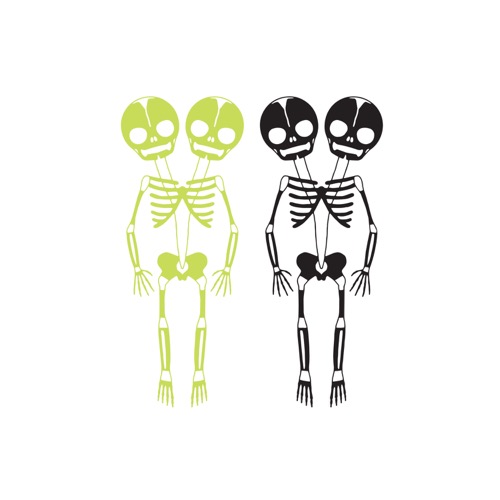 [Tattly] Skeletons Pairs(Glow-In-The-Dark)